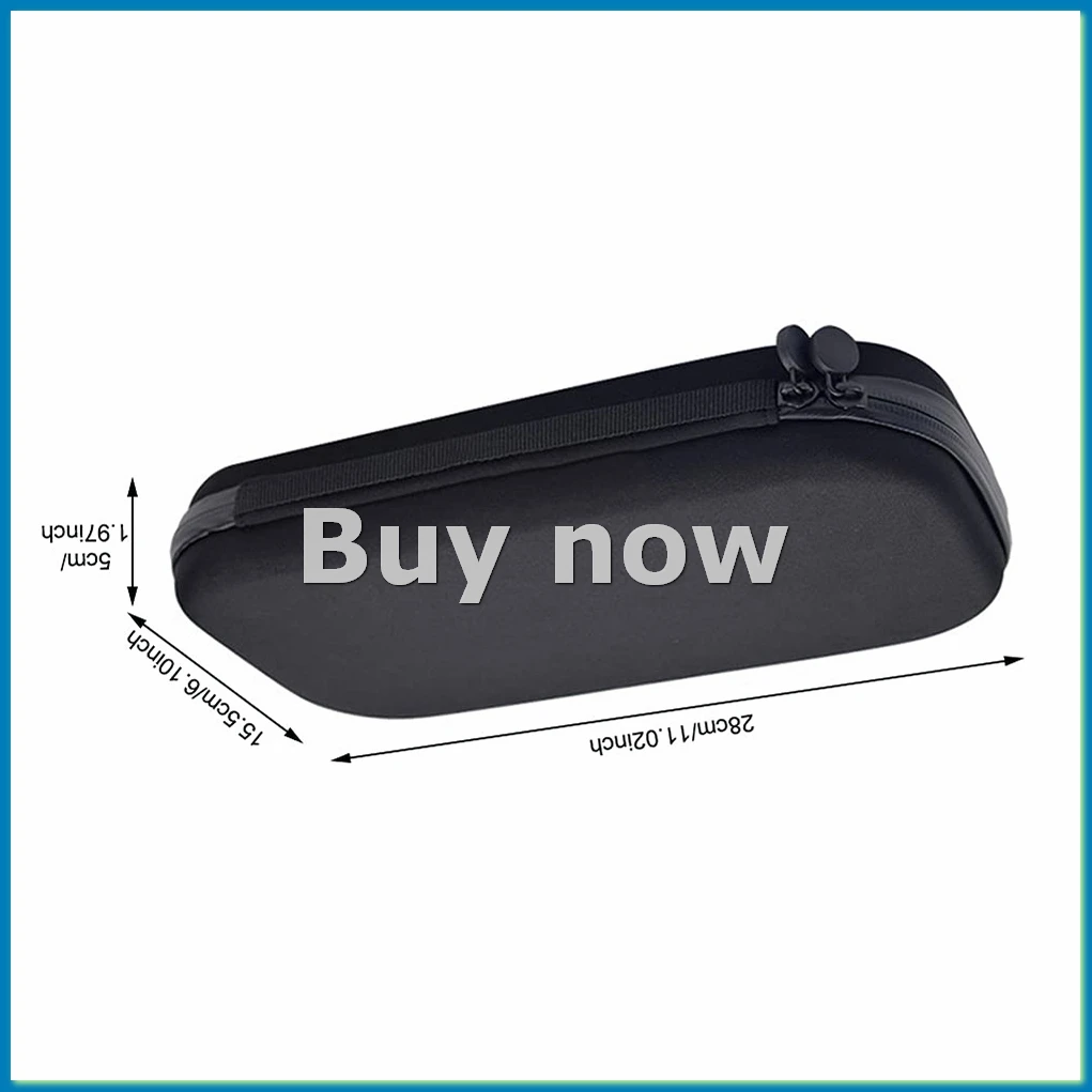 EVA Hard Shell Portable Stethoscope Storage Box Carry Travel Case Bag for Pen Organizer Flashlight Tweezers Tape, Black-A75P