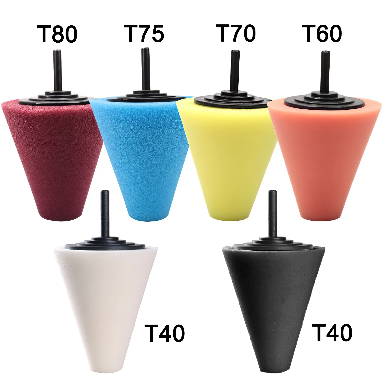 Car Wheel Polishing Sponge Cone-shape Wheel Hubs Polisher for Electric Drill Polishing Pad Auto Hub Buffing Sponge Car Gadget