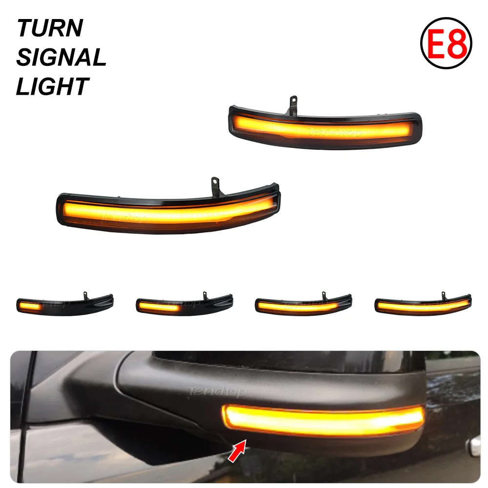 2Pcs For Ford Explorer 2011-2019 LED Dynamic Rearview Mirror Turn Signal Light Indicator Blinker Sequential Repeater Lamps