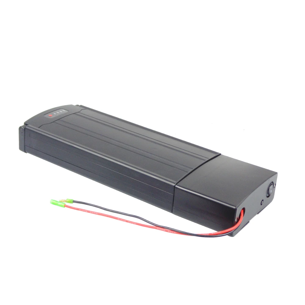 Thin Rear Rack Battery Pack 24V 36V 10.4Ah 13Ah 15Ah 17.5Ah 20Ah 250W 350W 500W Electric Bike Rack Carrier Battery with Charger