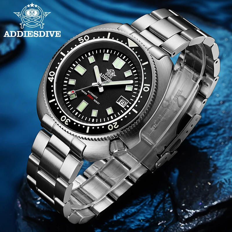 

ADDIESDIVE Turtle NH35 Automatic Mechanical Watches MY-H8 Sapphire Glass Watch for Men 200m Waterproof BGW9 Luminous Diver Watch