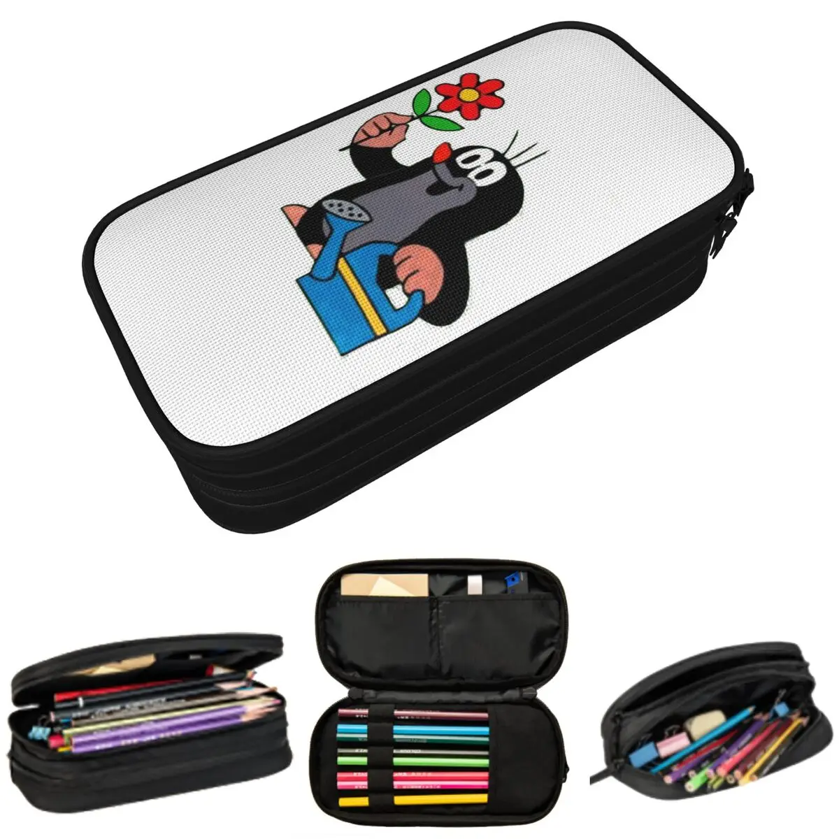 

Милый пенал с мультяшным персонажем Кртеком для детей, школьный пенал-коробка, сумка для канцелярских принадлежностей, держатель для ручек