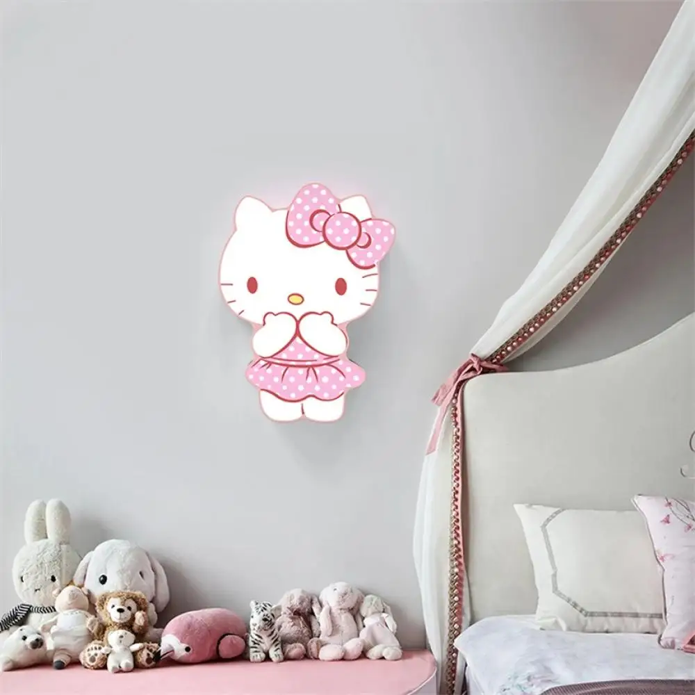 

Hello Kitty Nordic Wall Lamps Children's Room Bedroom Bedside Boy Girl Room Study Cloakroom Decoration Hallway Led Wall Lights