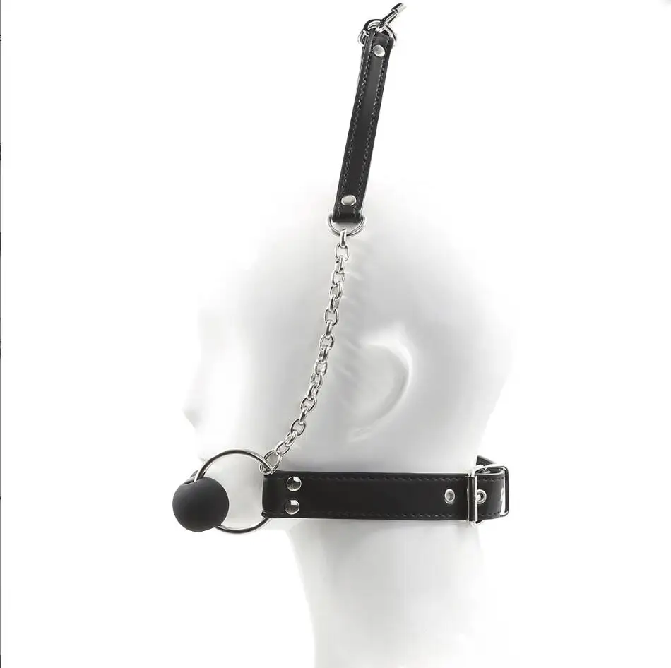 صنم الفم الكمامة BDSM عبودية مجموعة الرقيق تثبيت الفم الفم محشوة SM الكبار لعبة الجنس لعب للكبار المثيرة اللعب S2670