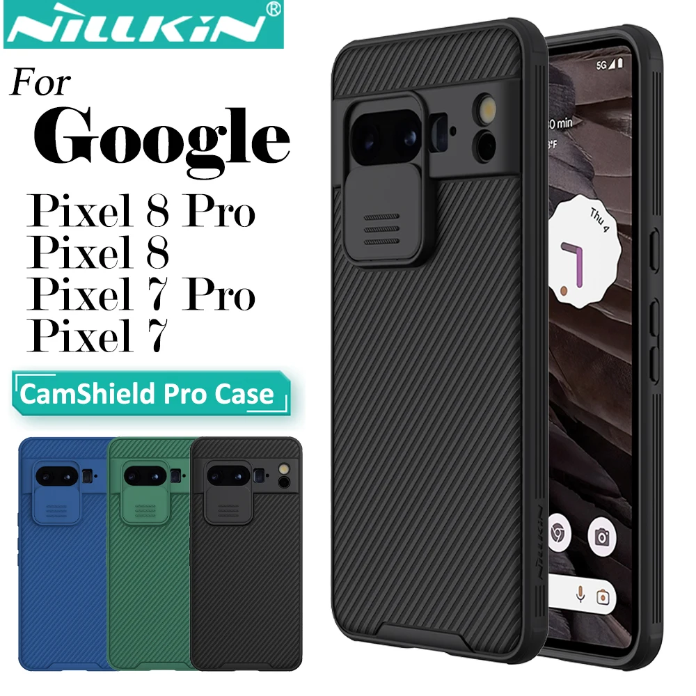 Nillkin CamShield Pro Case for Google Pixel 8 Pro Pixel 7 Pro with Slide Camera Cover Protector Hard for Google Pixel 8 Pixel 7