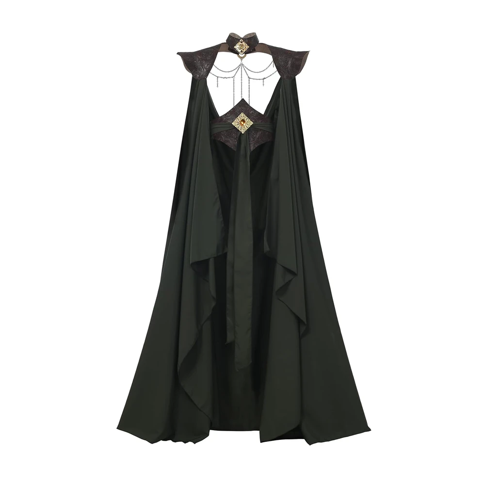 Mittelalterlicher Elfen-Umhang für Damen, Feenumhang in voller Länge, schulterfreies Capelet, Renaissance-Cosplay-Kostüm