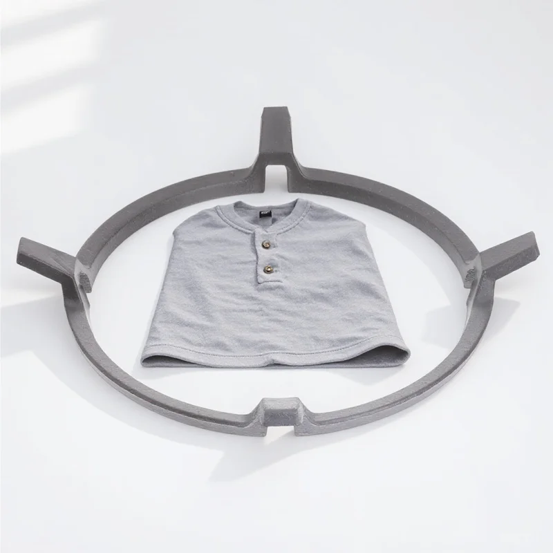 

Anti-Slip Cast Iron Wok Ring Support 4-Prong Kitchen Accessory for Gas Stove Pots Energy Saving Flame Concentration Durable