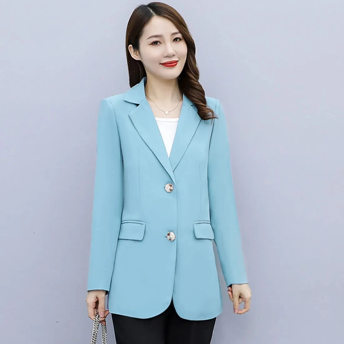 Fashion High-end Suits And Casual Jackets Spring And Autumn Loose Slim Long-sleeved Middle-aged Women's Tops Mother's Suit Tide.