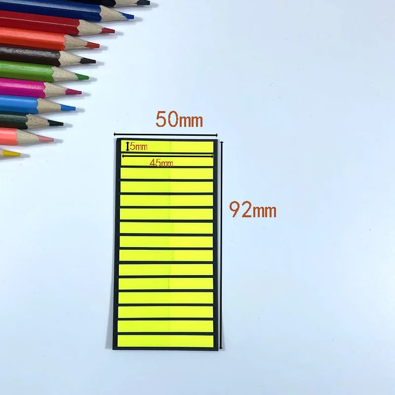 300 Stück Farbindex-Haftnotizen, ultrafeine Index-Etikettenaufkleber, PET-Haftnotizen, Textmarker anstelle von transparenten Aufklebern – Detail 12