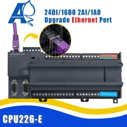 Amsamotion Ethernet PLC CPU226-ETH 6 es7 24DI/16DO 216-3AD23/muslimex 2AI 1AO relè Transistor supporto Win CC S7 protocollo