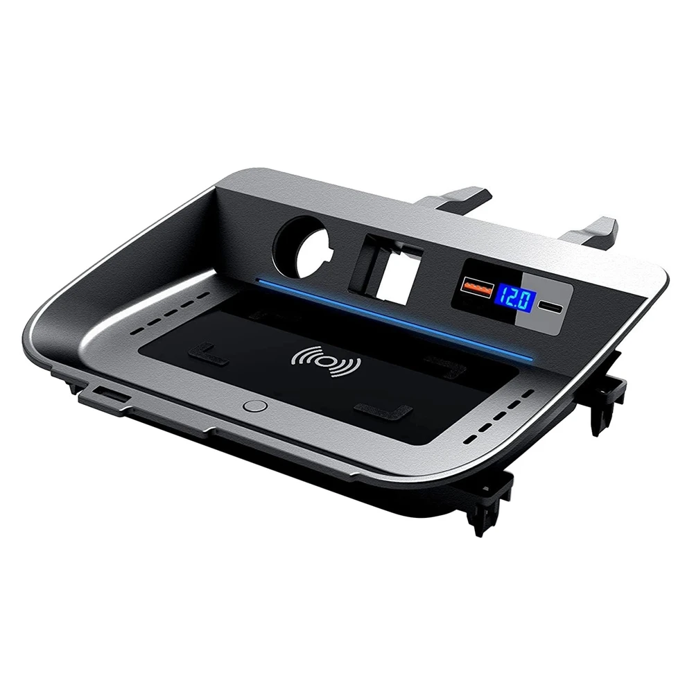 

Car For Qi Wireless Fast Charging Phone Holder Pad For Toyota Rav4 2020 2021 Car Modification Interior