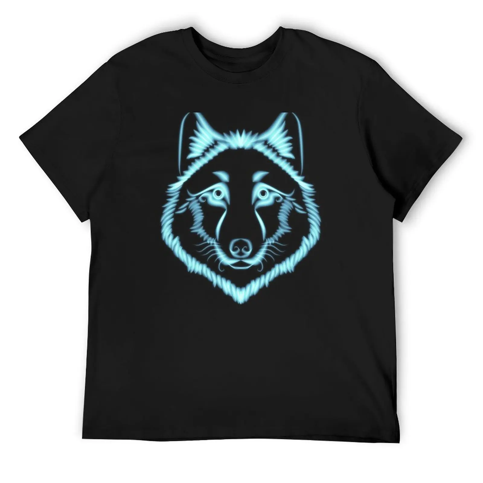 

Moonlight Wolf Spirit T-Shirt customs graphic t shirt vintage slim fit t shirts for men