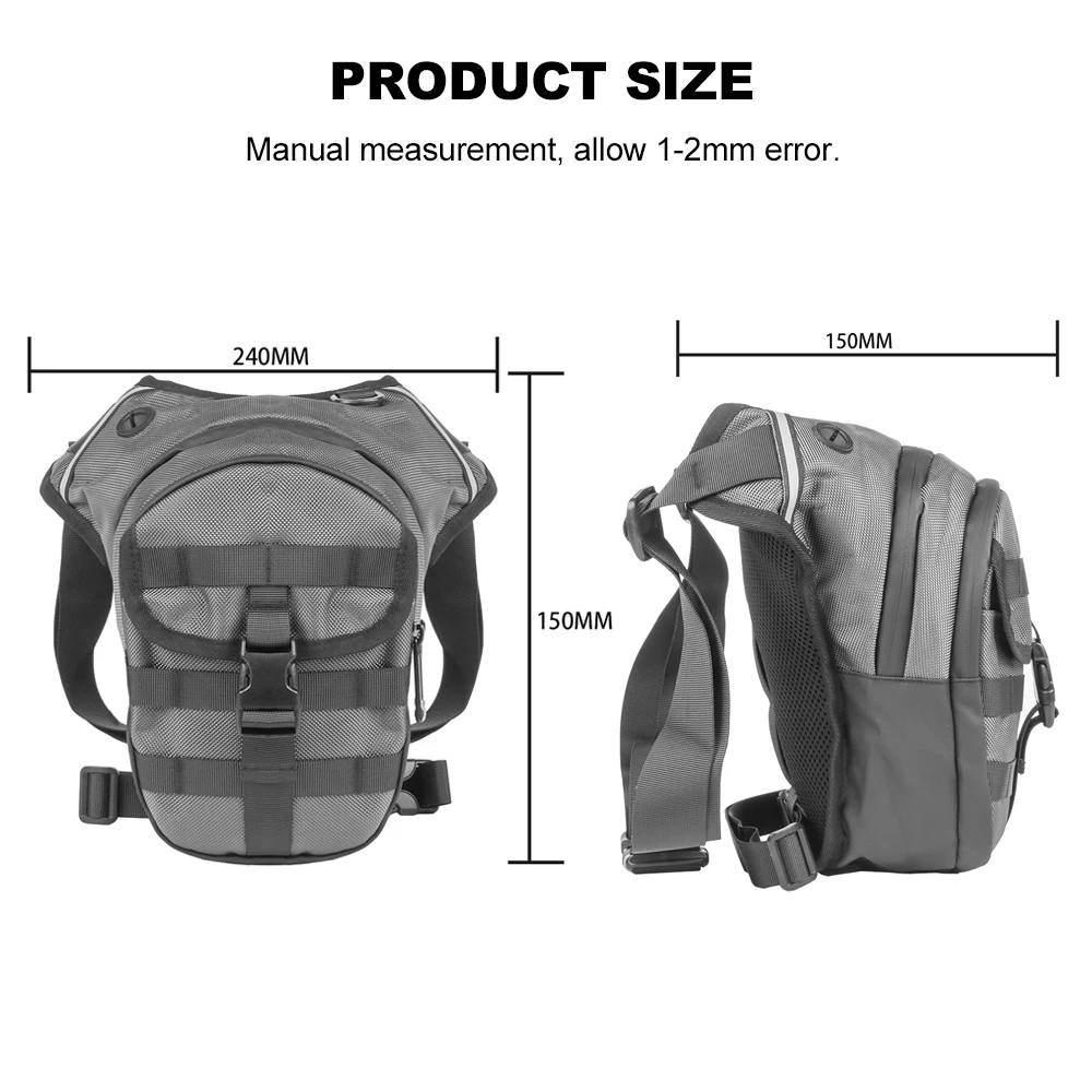 Motorcycle Multi-Function Drop Leg Bag Hip Bum Waist Bags Adjustable Large Capacity Outdoor Backpack For BMW For Honda For Voge