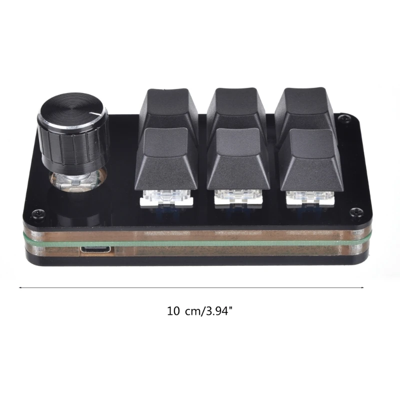 Programowanie makr Pokrętło dostosowywania Klawiatura 6 klawiszy Mini-przyciskowa klawiatura do gier