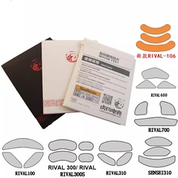 2 sets/pack Tiger Gaming mouse skates mouse feet for Steelseries Rival 100 300 106 600 700 Sensei 310 White mouse glides