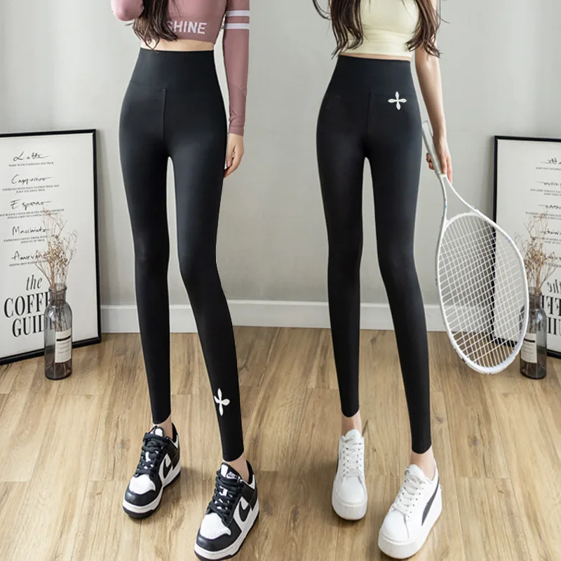 Autumn and winter 2023 new type  leggings elastic nine point pants women soft Slimming all-match clothes