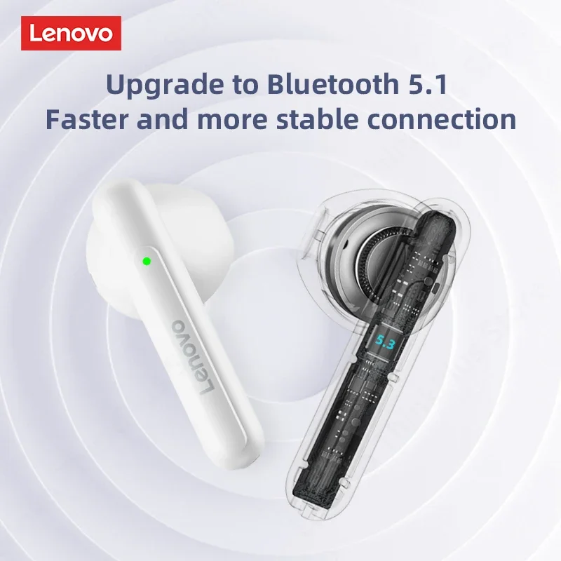 Original Lenovo LP1 PRO HIFI Stereo Bass Headphone TWS Wireless Bluetooth V5.3 Earphone Sport Gaming Headset with Mic