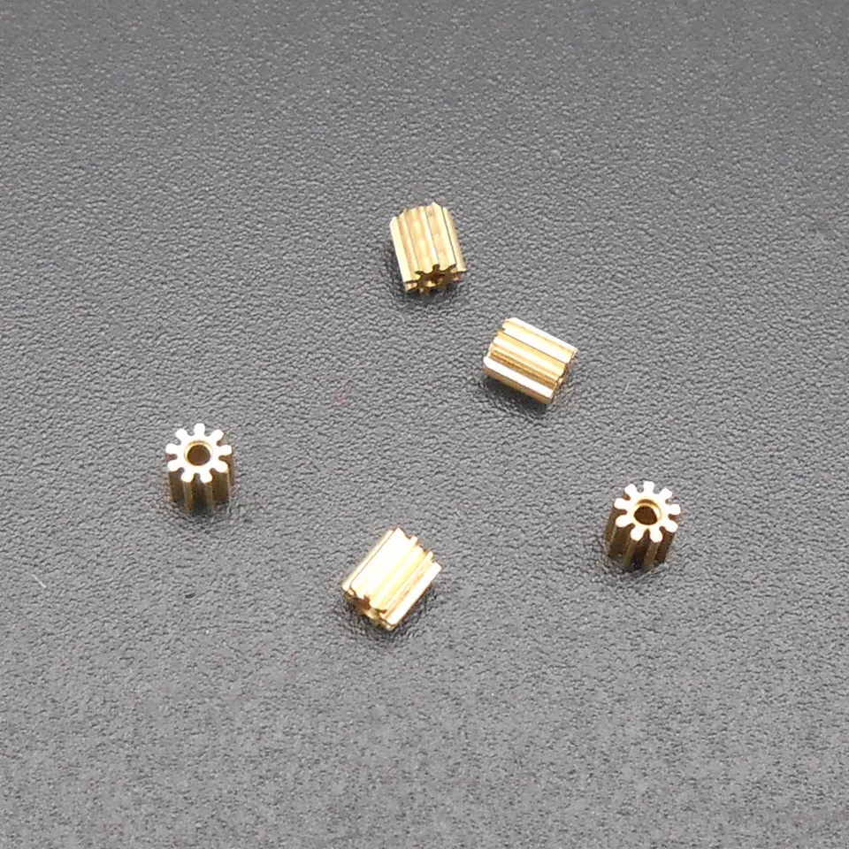 10-Pack 0.2 Modulus Brass Micro Gears – 10T To 60T, 0.8/1/2mm Bore, For RC Cars & DIY Models 2 thumbnail image