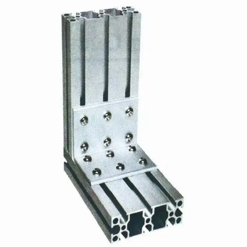 6 8 12 16 Holes L Type 90 Degree 20/30/40/60/80 Connector Corner Angle Bracket Connecting Joint Strip for Aluminum Profile