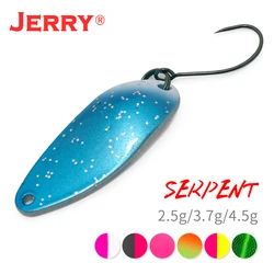Jerry Serpent Micro Fishing Spoons 2,5g 3,7g 4,5g Brass Wobbler Lake Area Trout Chub Perch Metal Lures Baubles