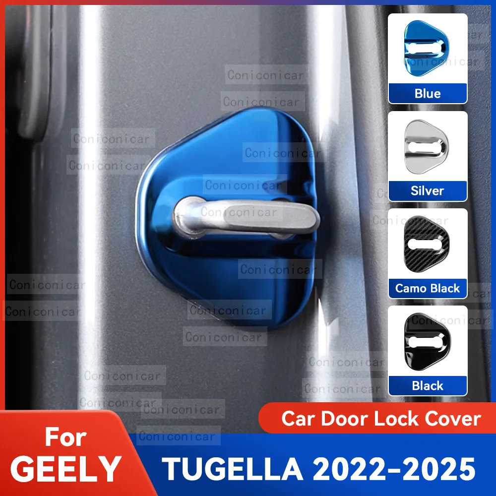

Auto Car Door Lock Protect Cover Emblems Case Stainless Steel Decoration For GEELY TUGELLA 2022-2025 Protection Accessories