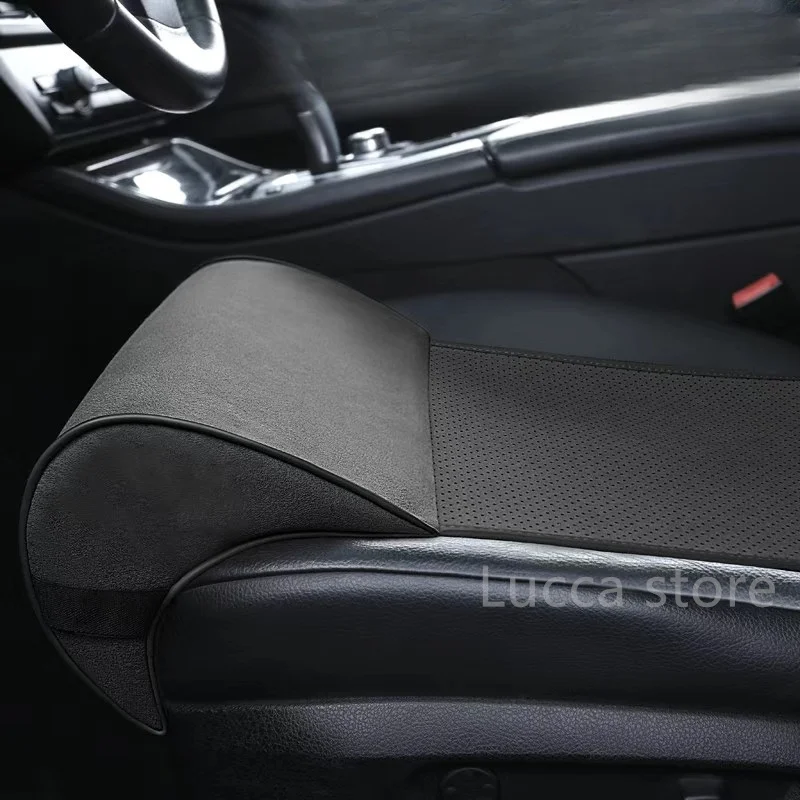 

Удлинитель автомобильного сиденья, подушка для ног для водителя, кожаная универсальная поддержка ног, чехол из пены с эффектом памяти, автомобильный удлинитель сиденья, набивной коврик