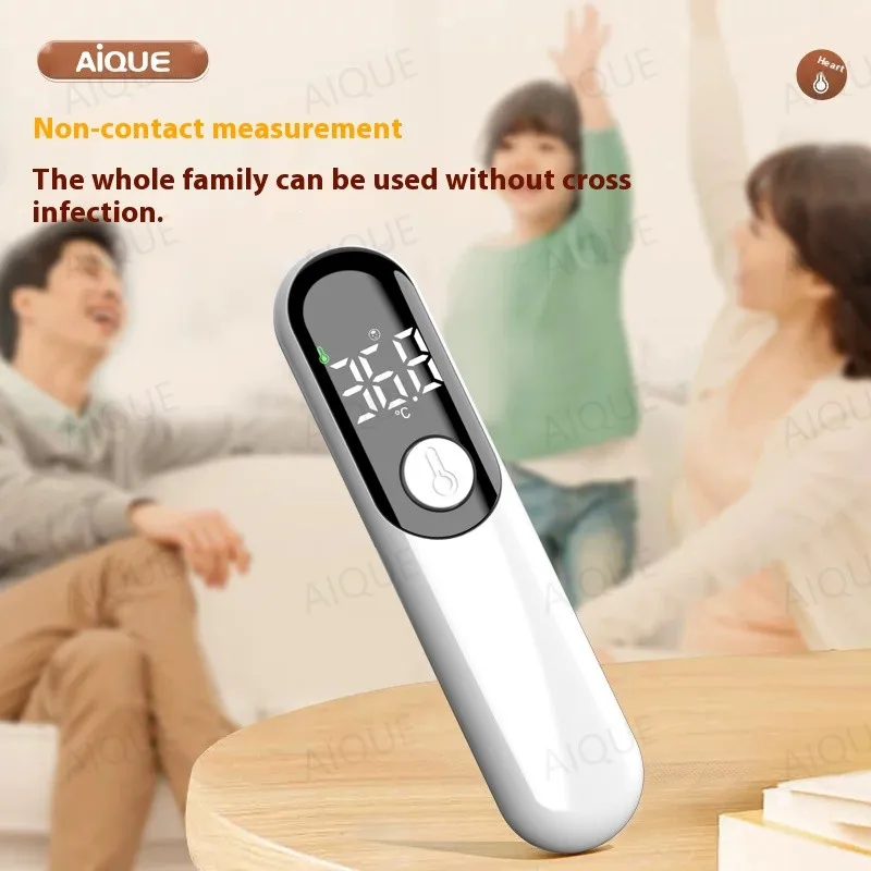 AIQUE Forehead Digital Thermometer LED Non Contact Infrared Medical Thermometer Body Temperature Fever for Baby Adults