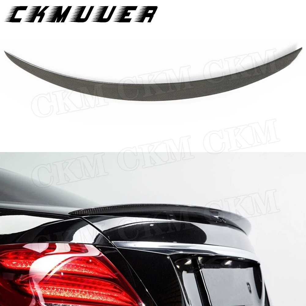 

Carbon Fiber Tail Wing Rear Spoiler Boot Lip For Mercedes Benz E Class W213 4-Door Sedan E200 E220 E250 E300 AMG 2016 2019