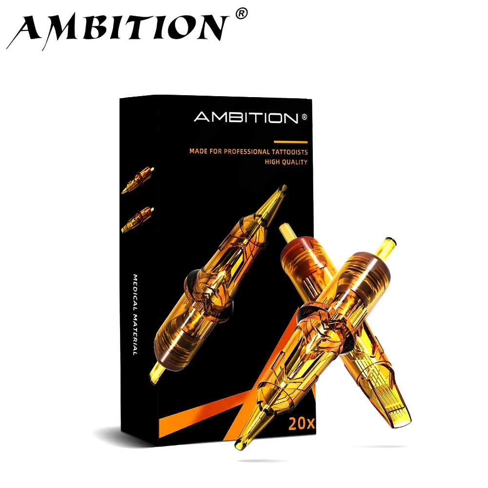 Ambition Glory Tattoo Cartridge Mix Needle 0.25mm 0.3mm 0.35mm Round Liner Shader Magnum Tattoo Needles 1rl 3rl 5rl 7rm 9rm 13rm