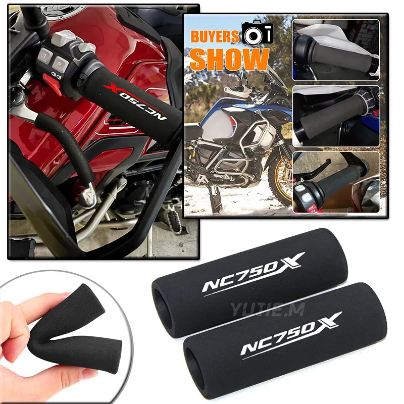 Sponge Grip NC750X 2021 Motorcycle Handlebar Grips Anti Vibration for Honda NC750 NC 750 X 750X 2014-2023 2018 2019 2020 2022