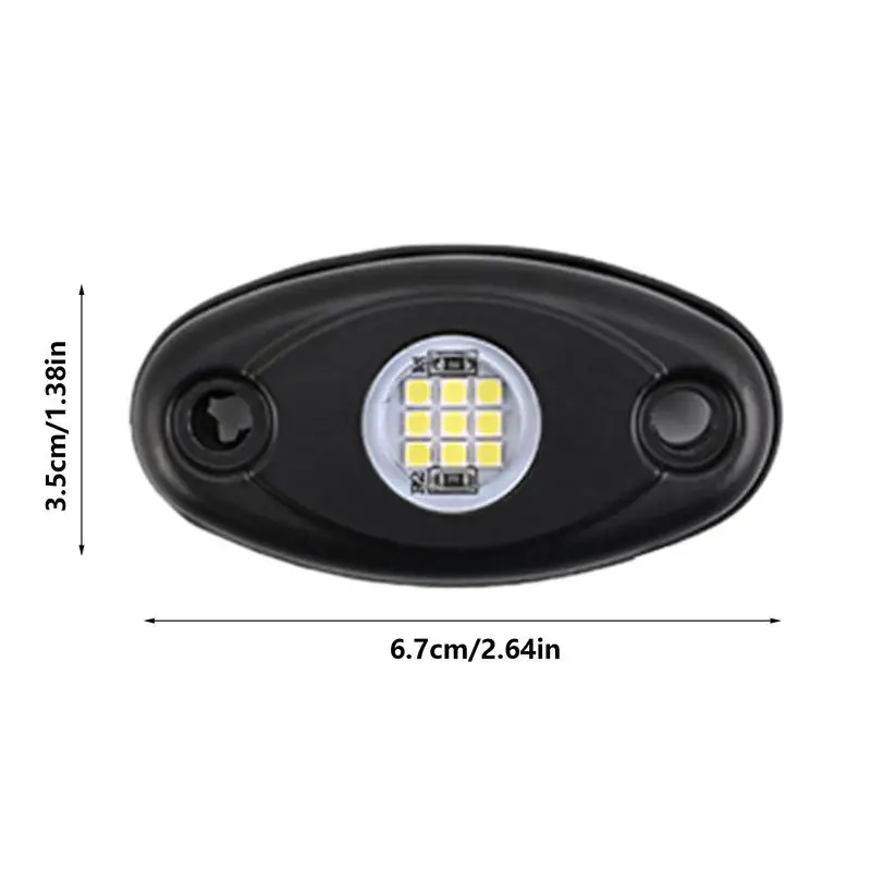 Lumières LED RVB étanches IP67 pour châssis de voiture, lumières de roche, lumières de camion, lumières extérieures pour camions, haute luminosité pour 514 Up Off