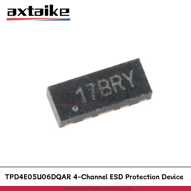 20PCS TPD4E05U06DQAR USON-10 5.5V 0.5pF ±12kV 4-Channel ESD Protection Devicefor Super-Speed (Up to 6 Gbps) Interface