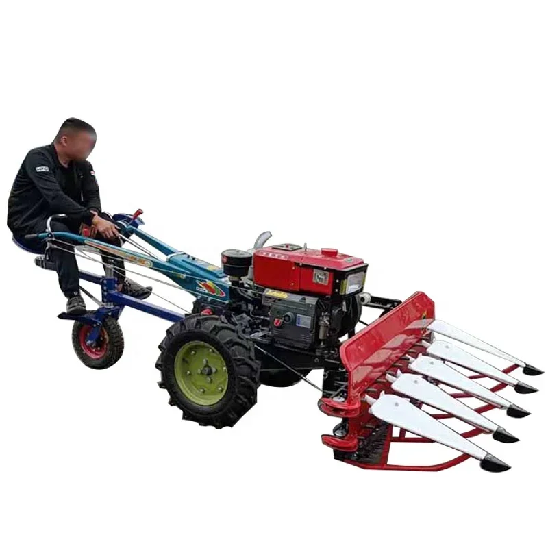 

Hand -type tractor used for grass/grain/soybeans multi -crop harvester