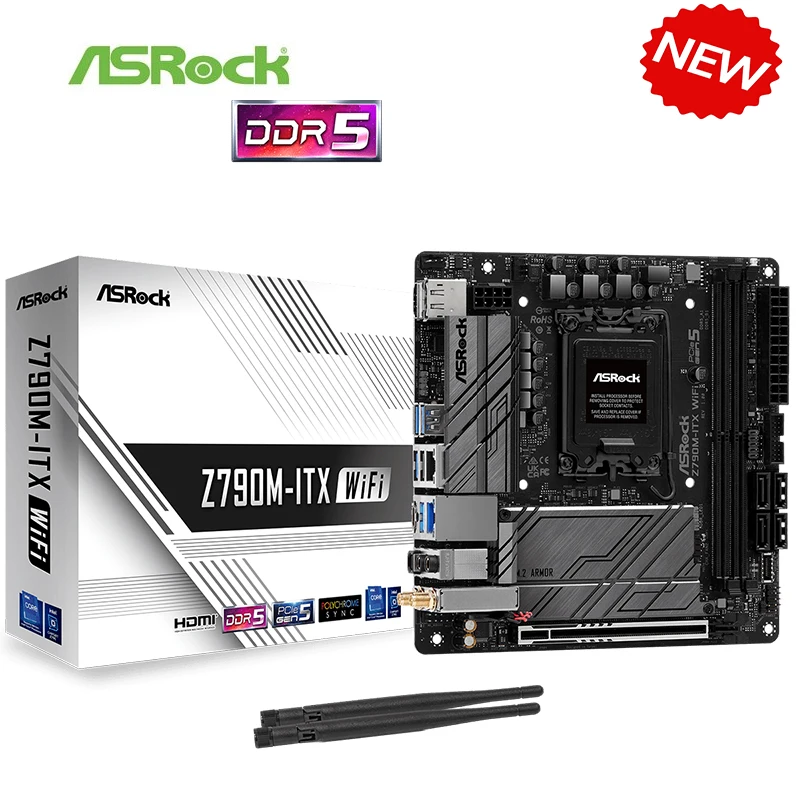 

Материнская плата 13-го и 12-го поколения Z790 Z790i для ASRock Z790M-ITX стандартная материнская плата LGA1700 DDR5