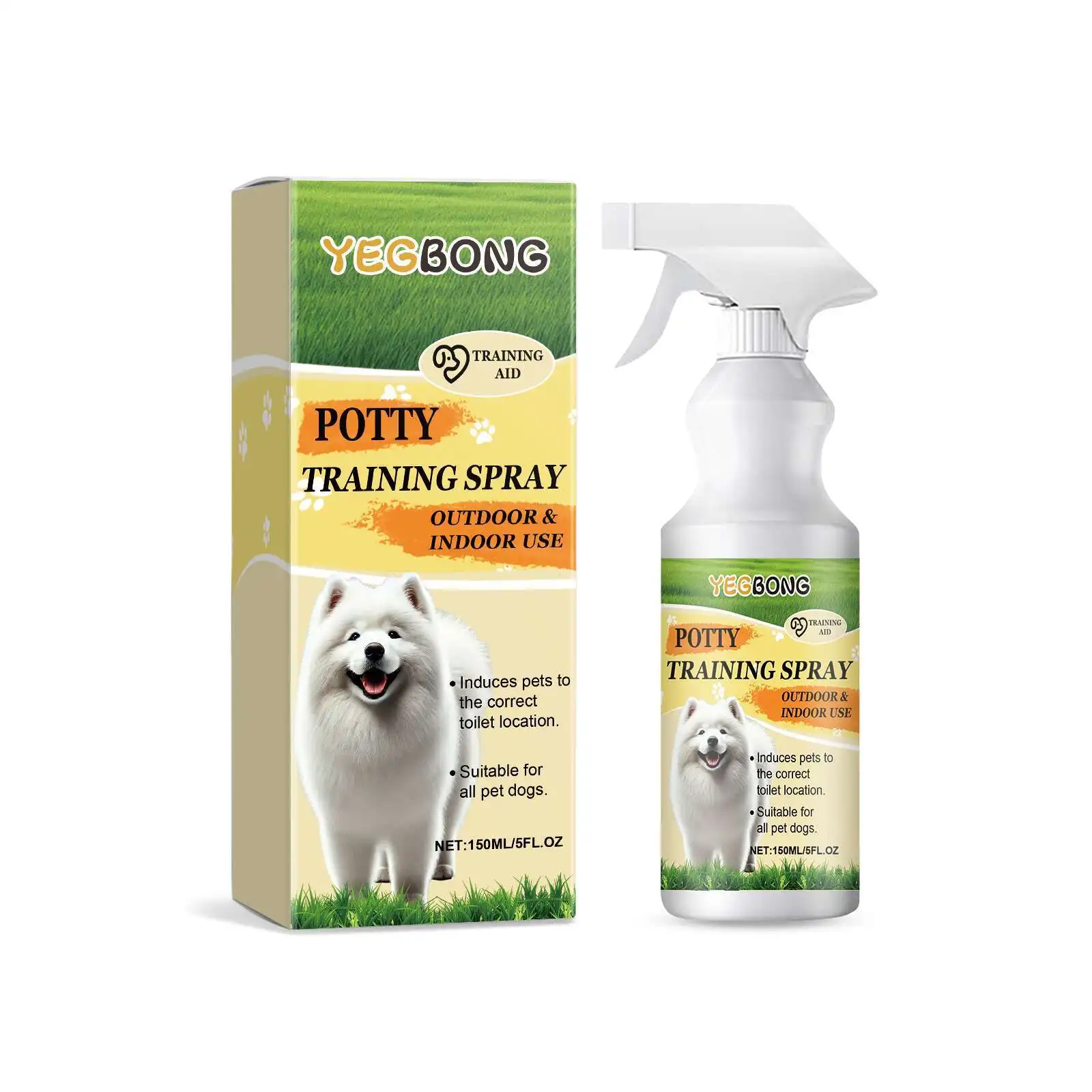 

Yegbong Pet Toilet Training Spray To Cultivate Cats Dogs; Guide Localize Defecation Inducer Indoor And Outdoor For Pets