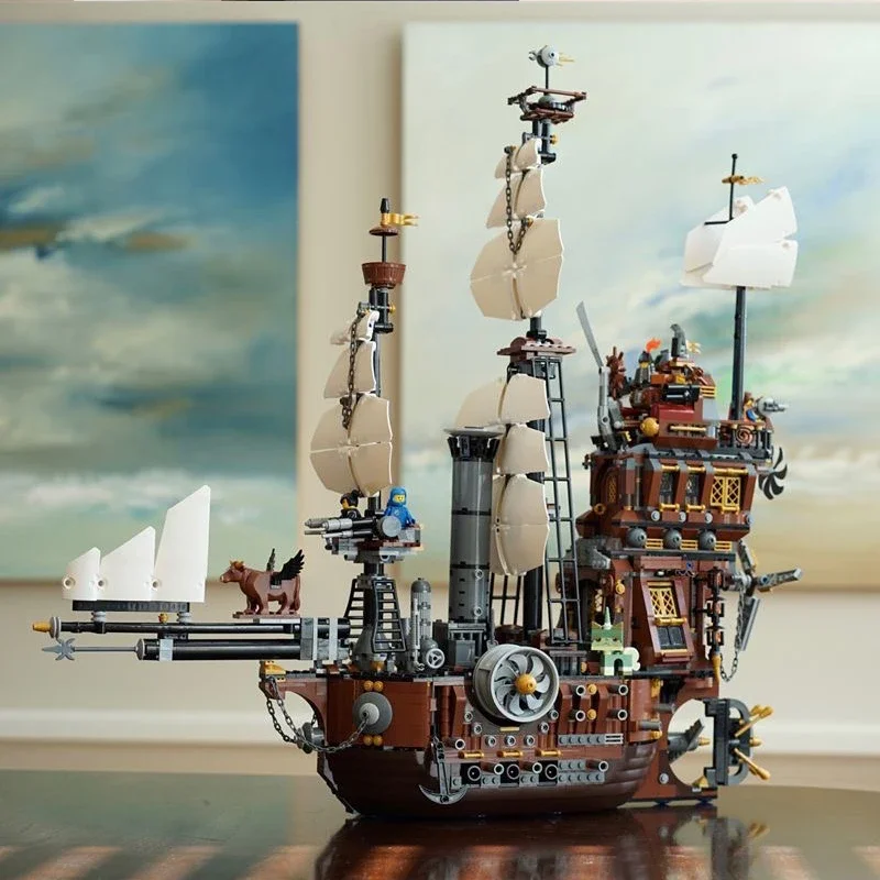 

2741 деталь, Технический конструктор «Пиратский корабль», Военный корабль, Парусник, Приключения в Карибском море, Бухта Барракуда, Модель 70810, Конструктор для детей и взрослых