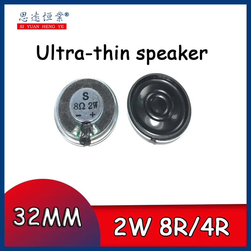 Alto-falante Ultra-Fino, S Marca Disponível, 32mm, 3.2cm, 8 Euro, R2 W, 10Pcs