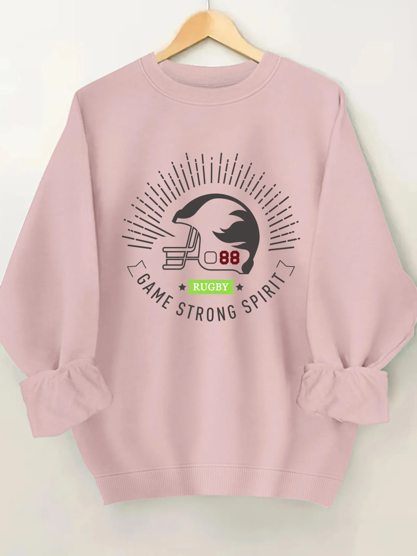 

Модный свитшот с геометрическим принтом и круглым вырезом для женщин, стильный пуловер с принтом, повседневная уличная одежда