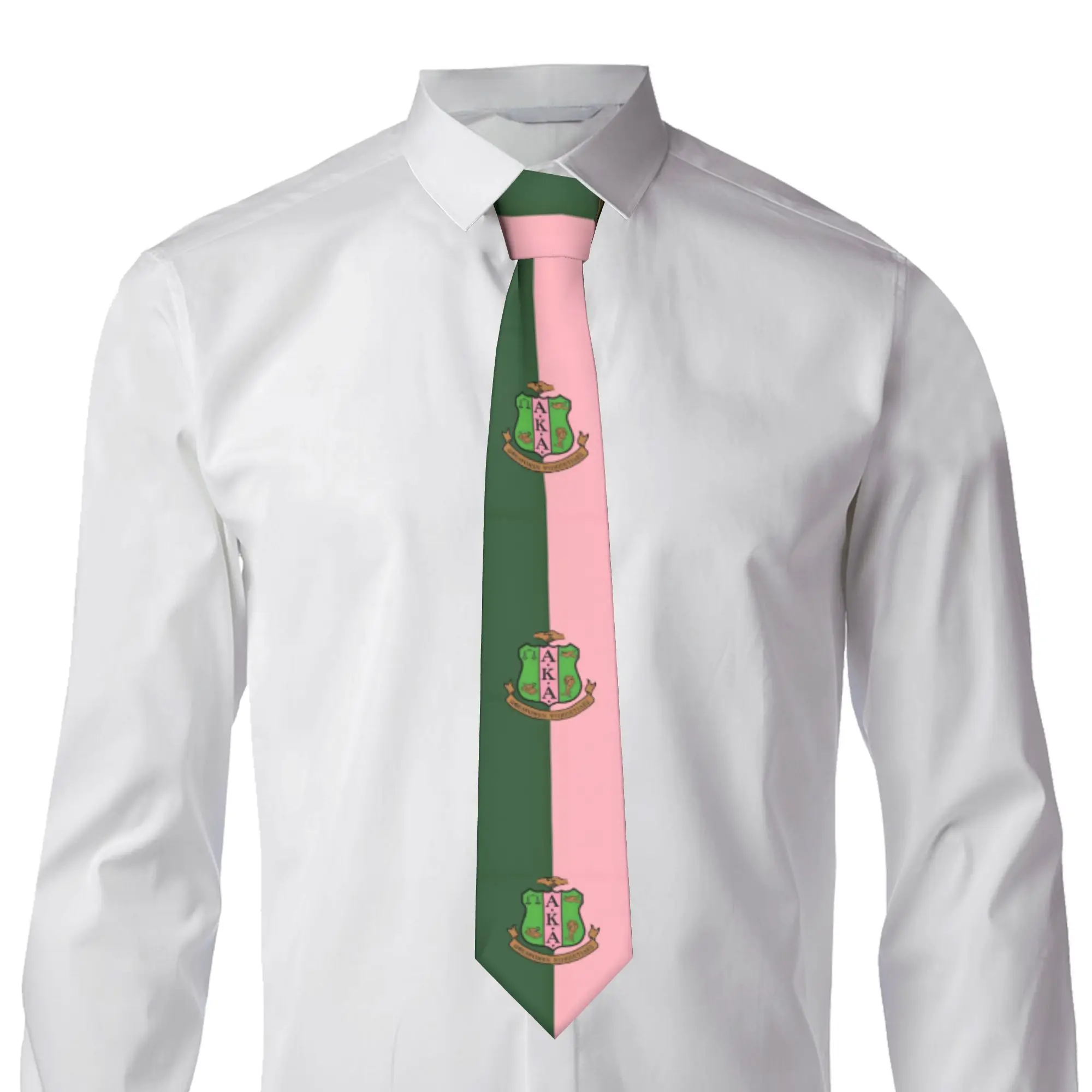 Fashion AKA The First Historically African Sorority  Neck Tie for Wedding Customized Men  Neckties