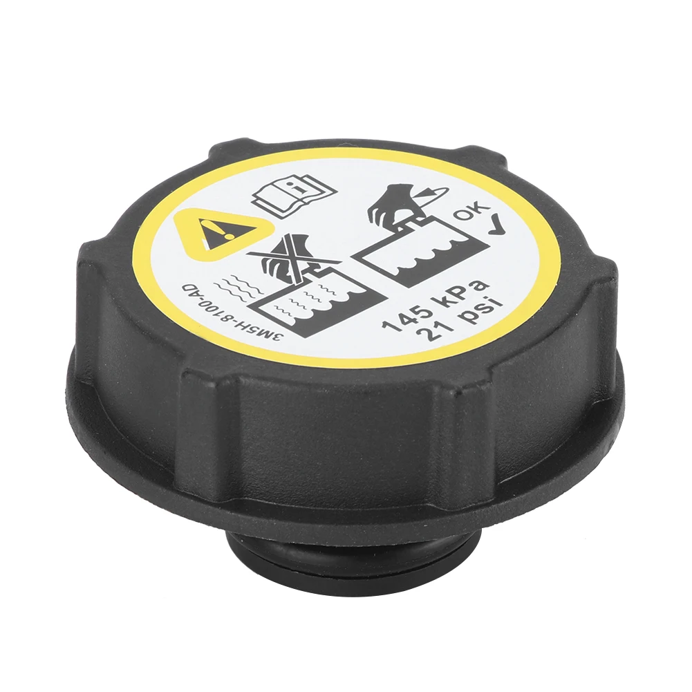 Car Auto Cooling System Radiator Expansion Water Tank Cap 3M5H-8100-AD Replacement Fit for FORD Coolant Tank Cap