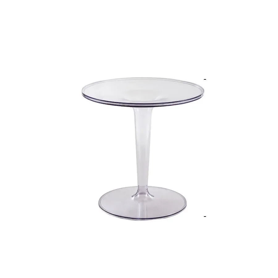 

Acrylic Auxiliary Bistro Coffee Table Side Small Makeup Round Table Modern Luxury Mesa Plegable Living Room Furniture