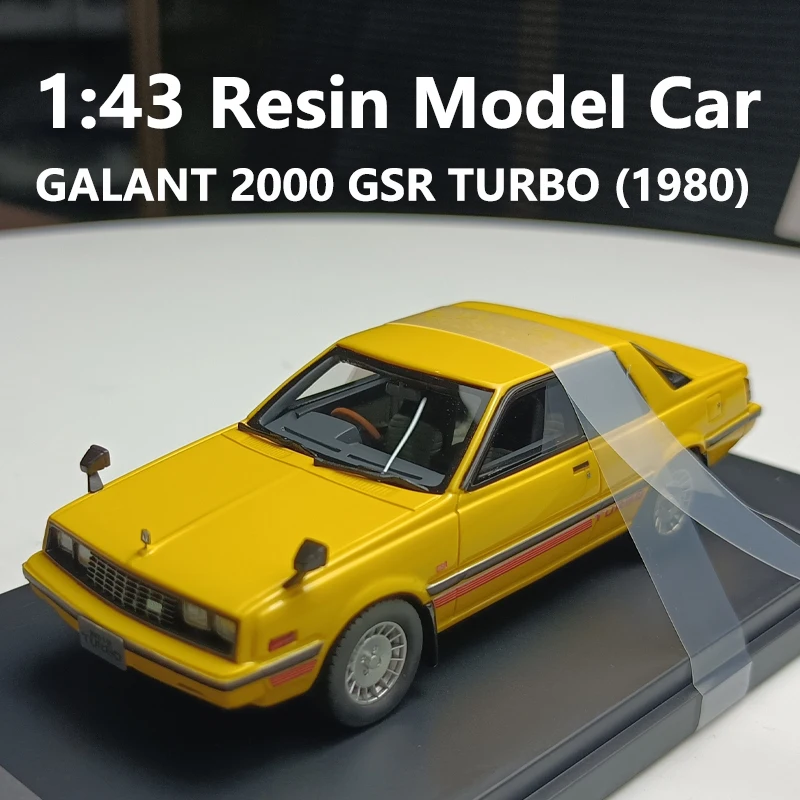 

Масштаб 1:43, модель автомобиля, литая под давлением смола, GALANT 2000 GSR TURBO (1980), классическая модель автомобиля, украшение для мальчиков, коллекция подарков