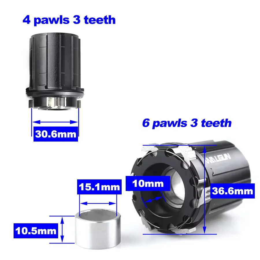 ARC MTB Bike FreeHub THRU QR 4 6 Pawls 3 Teeth HG Micro Spline MS XD Bicycle Drive Body 135mm 142mm strummer Adapter Free Hub