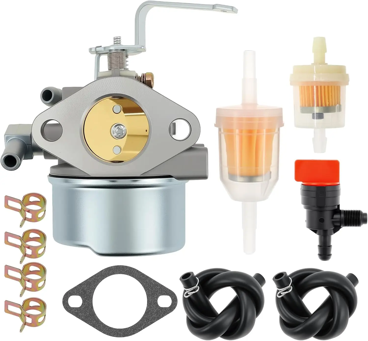 640152 Carburetor for Tecumseh 640023 640051 640140  HM80 HM100 8-10 HP Engine Snow Blower Mower 5000w Generator with Air Filter