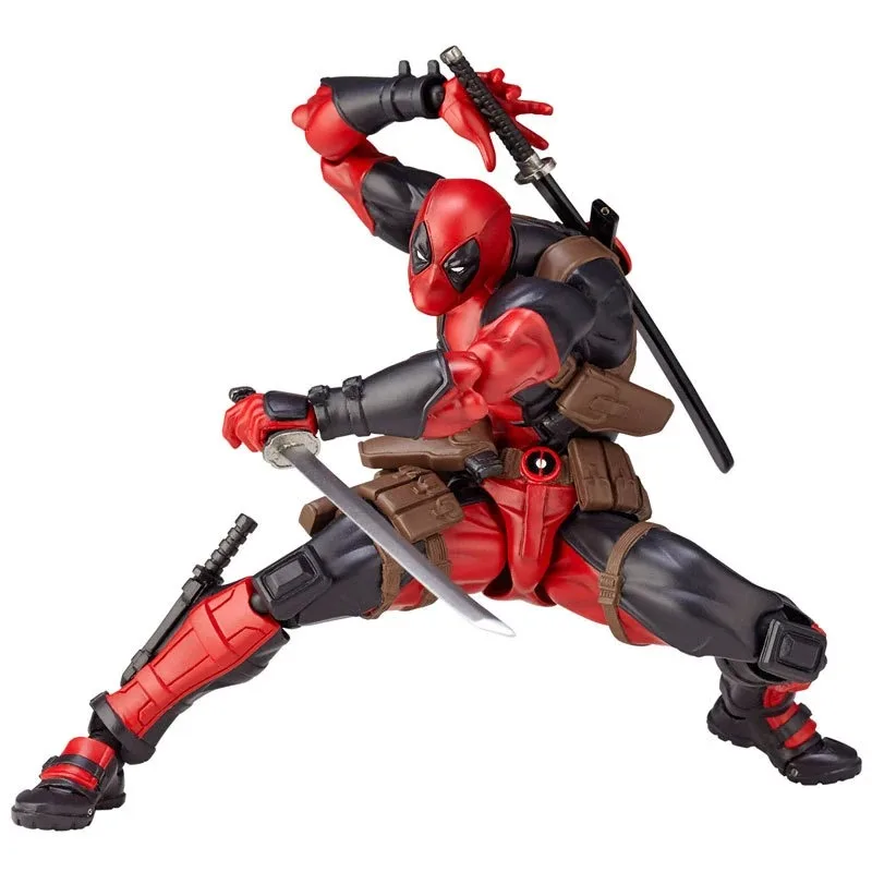 

Marvel Superhero Deadpool Joint Mobile Action Doll Model Hand Toy 15cm X-MAN DeadPool Holiday Birthday Gift