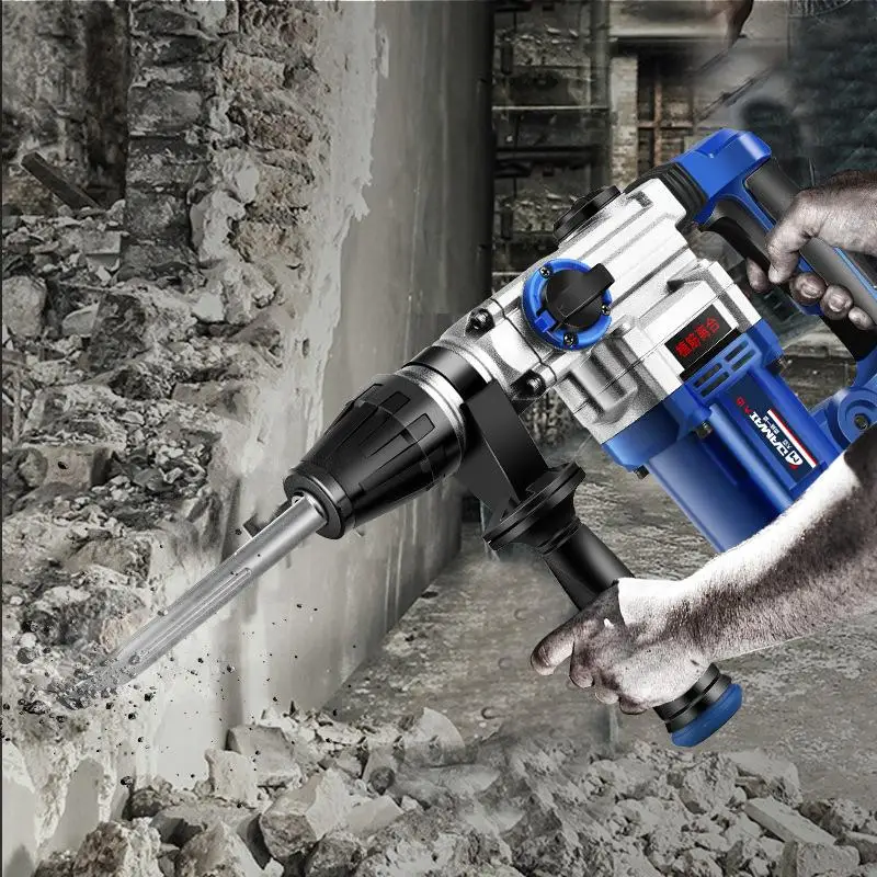 Industrial hammer hammer chisel crushing multi-purpose safety clutch high-power concrete hammer shovel efficient drilling