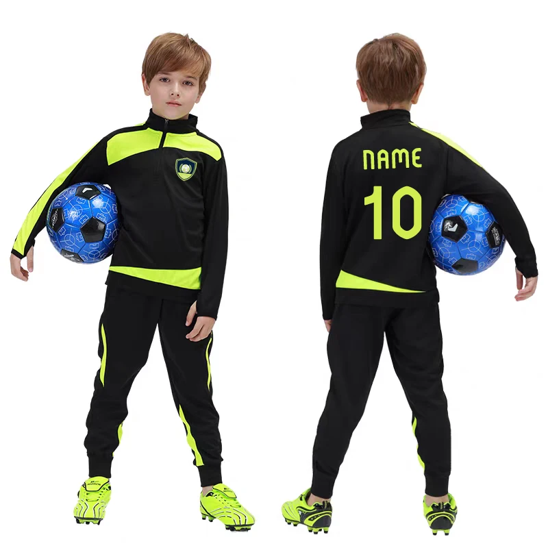 Customize Soccer Tracksuit Training Boys Jogging Suit Youth Training Tracksuit Football Club Tracksuit Sets Winter Kids Jackets