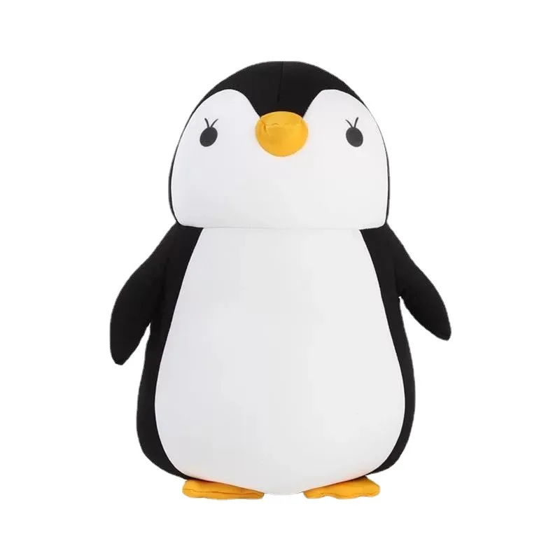 Cute U-shaped Penguin Polyester 2 In 1 Transform Microbeads Neck Pillow for Travel Gift