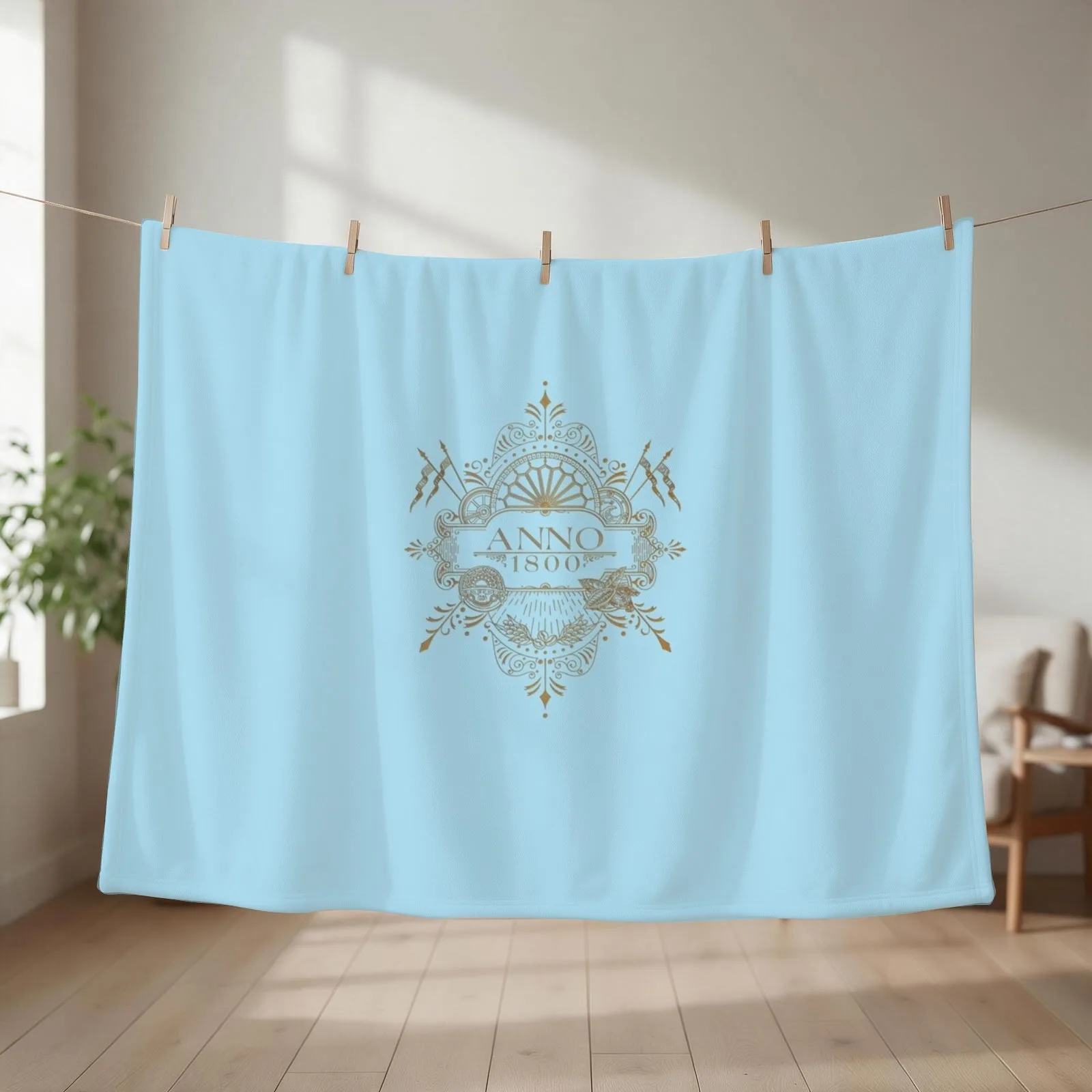 Anno 1800 Logo Essential T-Shirt Throw Blanket couch cozy soft plush fuzzy picnic outdoor blanket