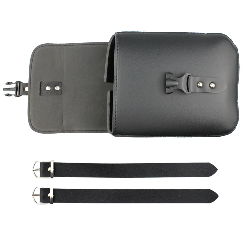 Motorcycle Handlebar Bag PU Leather Saddlebags Storage Tool Pouch Bar Saddlebags For Harley Sportster XL883 XL1200 Universal